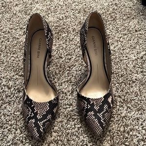 Gianni bini snake, print heels